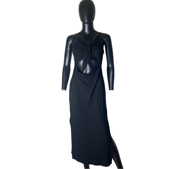 BEBE front tie Rib knit mini dress size Large (b36) - Picture 4 of 6